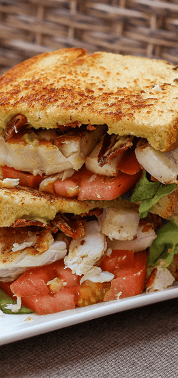 A Toasted Sandwhich on a Plate